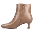 thumbnail image 2 of Journee Womens Kelssa Square Toe Kitten Heel Ankle Booties, Widths Available, 2 of 9
