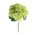 Hxoliqit,Fake Flower Bouquet Florals 13'' Silk Hydrangea With Long