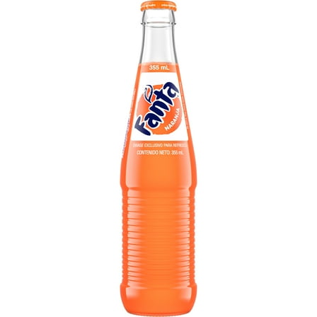 Fanta Orange Soda Pop, 355 mL Glass Bottle