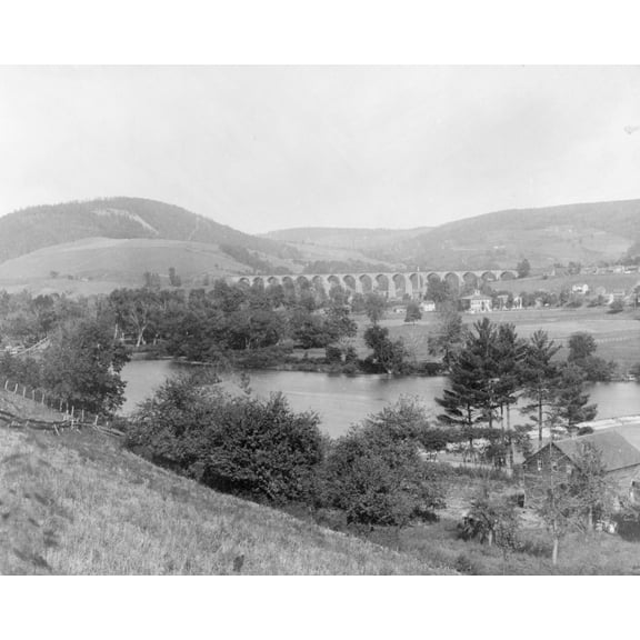 Print: Starrucca Viaduct, Starrucca, Pennsylvania, 1897