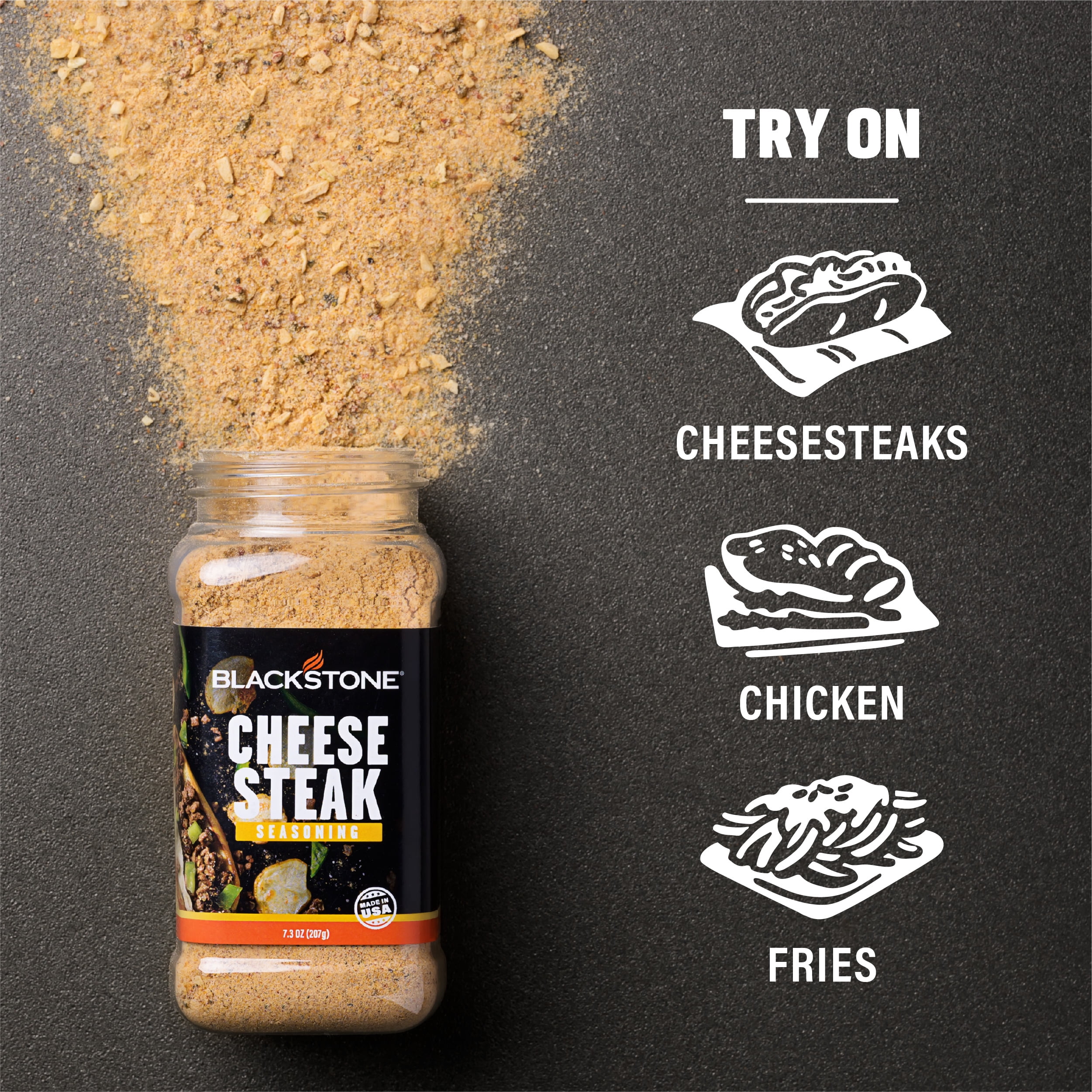 Blackstone Cheesesteak Seasoning, 7.3 oz - Gluten-Free