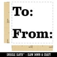 thumbnail image 2 of To From Text for Gift Present Self-Inking Rubber Stamp Ink Stamper - Green Ink - Small 1 Inch, 2 of 7