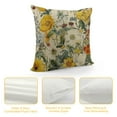 thumbnail image 4 of Nawypu Yellow Floral Throw Pillow Covers Flower Nature Blooming Vintage Daisy mid Century Patterned Beige Washable Living Room Decor Bedroom Dorm Sofa Fabric, 4 of 5