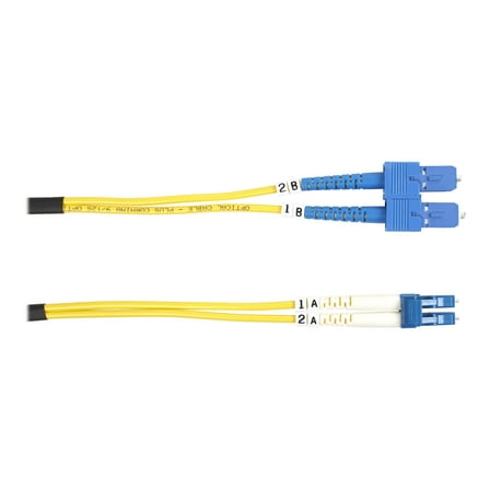 Black Box Single-mode Value Line Patch Cable, Sc-lc, 1-m [3.2-ft.] - Fiber Optic For Network Device - 3.28 Ft - 2 X Sc Male Network - 2 X Lc Male Network - Yellow (fosm-001m-sclc)