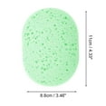 thumbnail image 3 of Unique Bargains 1 Pc Reusable Sponge Face Scrubber Thickening for Removing Makeup 4.33"x3.46" Green, 3 of 5