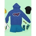 thumbnail image 3 of Emoji Graffiti Plaid - Red Urban Street Art Design Youth's Hoodie, 3 of 4