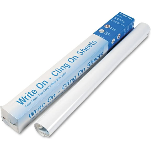 National 24391 Write on Cling on Easel Pad Unruled 27 x 34 White 35 Sheets