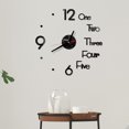 thumbnail image 1 of Agiferg DIY Wall Clock 3D Mirror Surface Sticker Home Office Decor Clock, 1 of 5