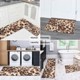 thumbnail image 5 of Beige and Brown Leopard Pattern Kitchen Rugs Sets Of 2,Anti Fatigue Kitchen Mat Rugs Non Slip Washable,Decorative Kitchen Floor Mats for Kitchen,Sink,Laundry,17"x30"+17"x47", 5 of 7