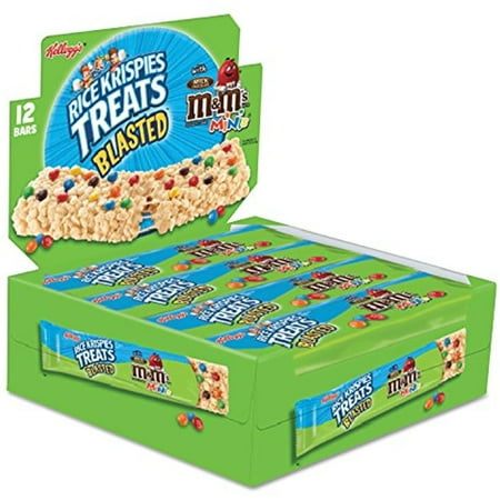 Kelloggs 13189 Rice Krispies Treats Original Marshmallow With M&Ms 2.1 Oz Bar 12/Box