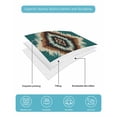 thumbnail image 5 of Green Southwestern King Size Down Alternative Comforter, Lightweight Comforter Quilt Bedding Set with Pillow Shams Boho Ethnic Geometric Retro All Seasons Bed Comforter Duvet Insert 96"x106", 5 of 7