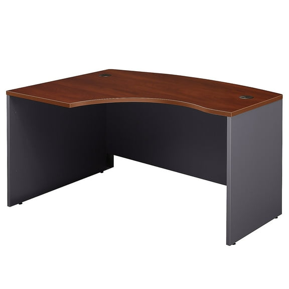 Series C 60W Left Hand L-Bow Desk Shell in Hansen Cherry - Engineered Wood