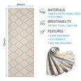 thumbnail image 2 of Yellow Geometric Quatrefoil Pattern Hot Yoga Mat Towel Non Slip for Hot Yoga - Quick-Drying Yoga Mat Cover with 4 Corner Pockets with Travel Bag - Hot Yoga Towel Non Slip 70"x26", 2 of 6