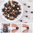 thumbnail image 6 of 400PCS 4 Colors Unfinished Wooden Beads 12MM Natural Wood Spacer Loose Ball Brown Tone Round Wooden Bead Bulk 3MM Hole Bead Jewellery Making Home Ornaments, 6 of 8