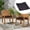 Black, variant on Outdoor Chair Cushion Covers, 17.7'' X 17.7'' X 2'', Waterproof and Fade-Resistant Outdoor Cushion Cover Replacement for Outdoor Slipcovers,Rattan Chair Sofa & Lounge Seat, Dark Gray