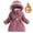 Purple, variant on Girl's Padded Jacket In The Long Plus Thickening Foreign Style Female Down Padded Jacket Winter,5-6 Years