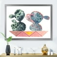 thumbnail image 3 of Designart 'Cactus Duo In Pink Pots Geometric' Modern Framed Art Print, 3 of 4