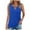 Blue, variant on Uaswgudfs Women's Casual Eyelet Tank Top - Breathable Summer Sleeveless Shirt with Flowy Fit for Beach Vacation