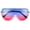 Blue Pink, variant on Oversized Sunglasses For Women Single Lens One Piece Black Lens Luxury Style