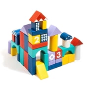 Large Wooden Building Blocks Set - with Carrying Bag