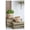 Cream Brown Cement, variant on Set of 2 6.5x6.5x6" Brown Cement Planter with Woven Tassel Accent