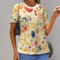 thumbnail image 6 of Various Fruits Women's T-Shirt Short Sleeve T Shirts Tops Tee Ladies Loose T, 6 of 6