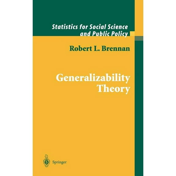 Statistics for Social and Behavioral Sci Generalizability Theory, (Hardcover)