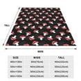 thumbnail image 3 of Honeii Cartoon Mushroom Print Fleece Blanket - Throw Blanket for Bed, Sofa, Couch, Camping, and Travel , Microplush Ultra Soft Warm Blanket-40"x30", 3 of 7