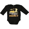 thumbnail image 3 of Inktastic I'm 2 and Digging It Bulldozer Boys or Girls Long Sleeve Baby Bodysuit, 3 of 5