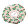 thumbnail image 2 of Soft Dog Cone Collar Cat Cone Collar Inflatable Donut Recovery Collar Dinosaur Print Elizabethan Collar for Small Pets After Surgery Green, 1 Pack, 2 of 6