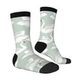 thumbnail image 4 of Yiaed White Birds Print Great elasticity Crew Socks Sports socks for Men and Women, 4 of 5
