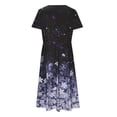 thumbnail image 2 of Jusqu'à 65 % de Réduction! Robes de Mode d'Été pour Femmes 2024 Grande Taille Décontractée Imprimée avec Poche Robe à Manches Courtes Col en V, 2 of 6