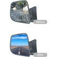 thumbnail image 2 of ORUYROP Side Mirror Replacement Glass fit for Volkswagen VW Passat Rabbit Jetta Eos R32 GTI Driver Left Side LH Flat Non Heated, Including Adhesive Pads, 2 of 7