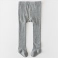 thumbnail image 2 of Baby Girls Tights Leggings Kids Tights Newborn Warm Tights For Girls 9-18 Months,Grey XZNPDUCQ, 2 of 4