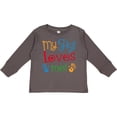 thumbnail image 3 of Inktastic My Gigi Loves Me Grandchild Boys or Girls Long Sleeve Toddler T-Shirt, 3 of 5