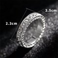 thumbnail image 6 of HOOUN Luxury 925 Silver Jewelry Women Wedding Rings Cubic Zirconia Fine Ring Size 5-12-5-#2, 6 of 6