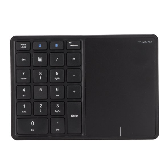 Numeric Keypad Touchpad 2 in 1 Slim Number Pad, 22 Keys 4.2 2.4G Type C Charging Number Pad, Portable Financial Accounting Keyboard for Laptop PC Desktop