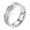 Silver, variant on HIJONES Men Women's Roman Numeral Stainless Steel Ring Vintage Personalized Number Hip Hop Ring Band Finger Jewelry Black Size 6
