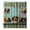 #003 - Dogs(Green Plank Door), variant on XQWJWLA Funny Highland Cow Shower Curtain with 12 Hooks, Black White Fun Animal Shower Curtain, Rustic Retro Bathroom Curtain Decor, Farmhouse Waterproof Fabric Shower Curtain Set, 35x70 Inch