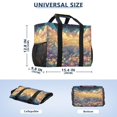thumbnail image 3 of YAZAOO Mesh Beach Bags Totes Foldable Multiple Pockets Creatively Floral Dream Printed, 3 of 8