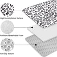 thumbnail image 5 of White and Gray Of Leopard Print Bathroom Rugs Sets 3 Piece,Toilet Cover Set,Absorbent Non Slip Bathroom Mats Sets with U-Shaped Contour Rug Toilet Rug Set, 5 of 5