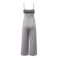 thumbnail image 4 of Women Casual Adjustable Spaghetti Strap Cropped Pants Jumpsuits Sleeveless Romper Jumpsuit, 4 of 5