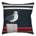 thumbnail image 2 of Creative Products Nautical Seagull 16x16 Spun Poly Pillow, 2 of 3