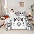 thumbnail image 4 of Feelyou Tribal Sheep Skeleton Full Size Comforter Sets, Bohemian Western Aztec Bedding Comforter Set, Vintage Fashion Theme Reversible Bedding Sets, Breathable Home Decor, 3 Pieces, 4 of 8