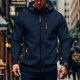 thumbnail image 1 of pstuiky manga larga de hombre, Sudadera con capucha y bolsillo con cremallera y cordón para hombre, deportiva, informal, de manga larga, de color liso y a la moda camisetas de hombre l, 1 of 4