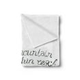 thumbnail image 2 of Wording Soft Flannel Fleece Throw Blanket, Sketchy Mountains Hand Writing Style Letters Purpose Determination Success, Cozy Plush for Indoor and Outdoor Use, 70" x 90", Black White, by Ambesonne, 2 of 5