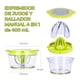 thumbnail image 4 of Exprimidor Jugo Manual Multifuncional Ele-Gate separador Rallador color Transparente c/ verde HOG.62, 4 of 6