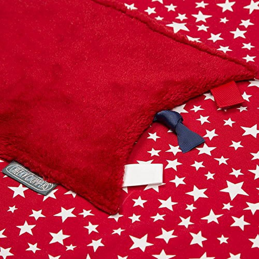 Cheeky Chompers Cheeky Blanket in Red Stars