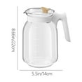 thumbnail image 3 of Glass Pitcher with Lid and Spout, Glass Water Pitcher for Fridge, Glass Carafe for Hot/Cold Water, Iced Tea Pitcher, Large Jug for Coffee, Juice and Homemade Beverage, 3 of 6