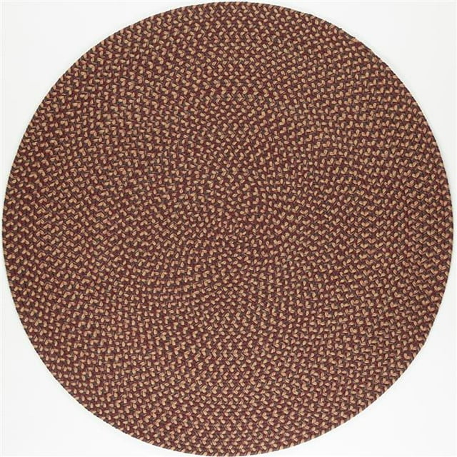 Rhody Rug CD46R120X120 10 ft. Camden Garnet Tweed Round Rug